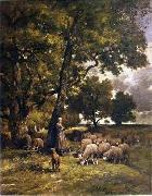unknow artist Sheep 167 oil painting reproduction